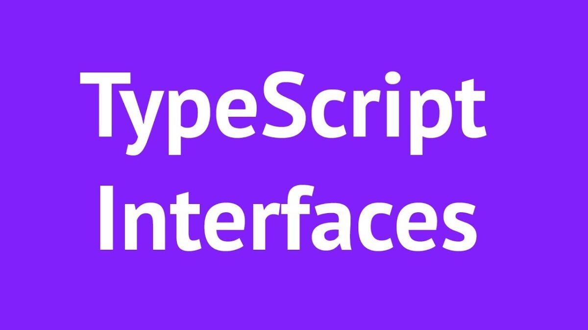 interfaces in typescript